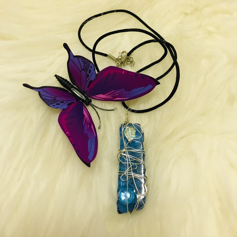 Reversible Sea Glass Unique Rare One of a Kind Handmade Necklace